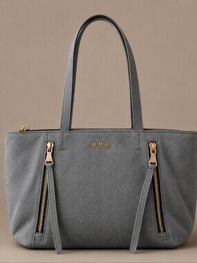 Aimee Kestenberg Denim Tote with Zipper Accents